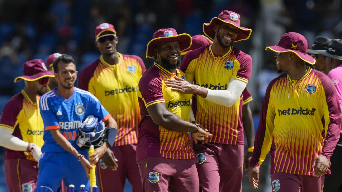 West Indies beat India by 4 runs in 1st Twenty20 match AP News