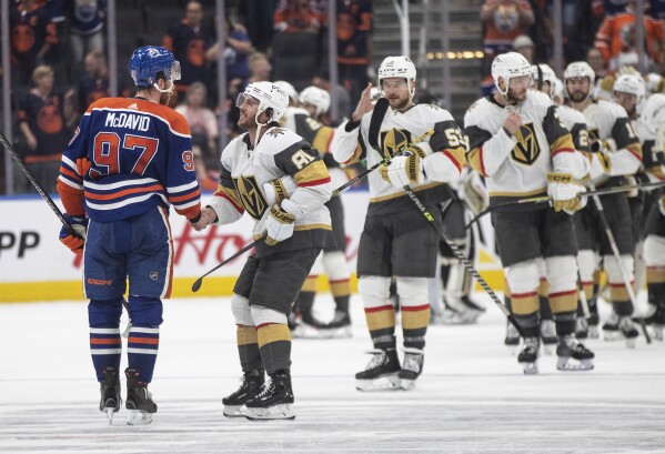 Brett Kulak vs. Brett Howden, May 06, 2023 - Edmonton Oilers vs. Vegas  Golden Knights