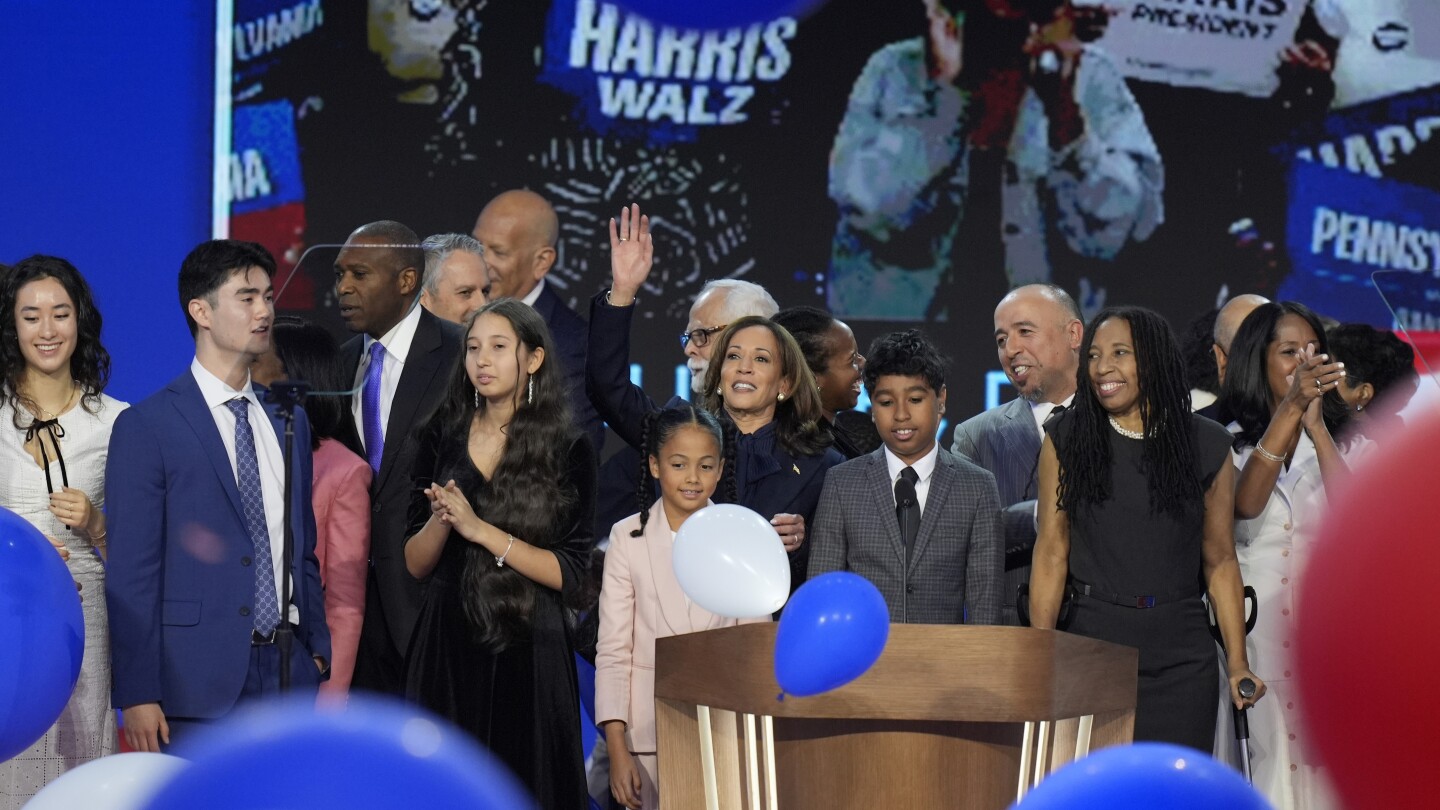 Kamala Harris’ racial and cultural firsts were onstage throughout the Democratic convention