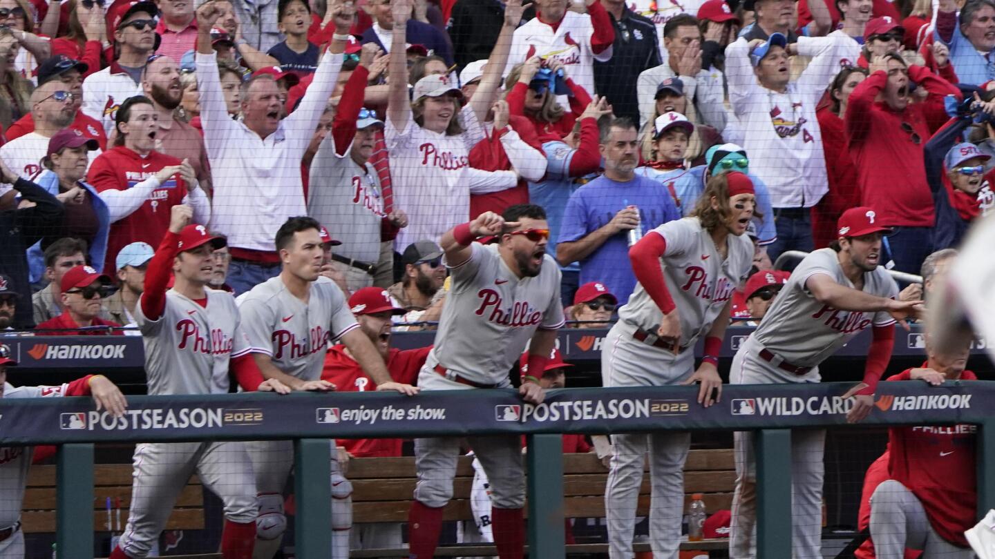 Segura, Phillies rally past Cardinals 6-3 in playoff opener