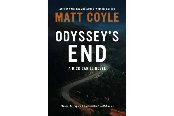 This cover image released by Oceanview shows "Odyssey's End" by Matt Coyle. (Oceanview via AP)