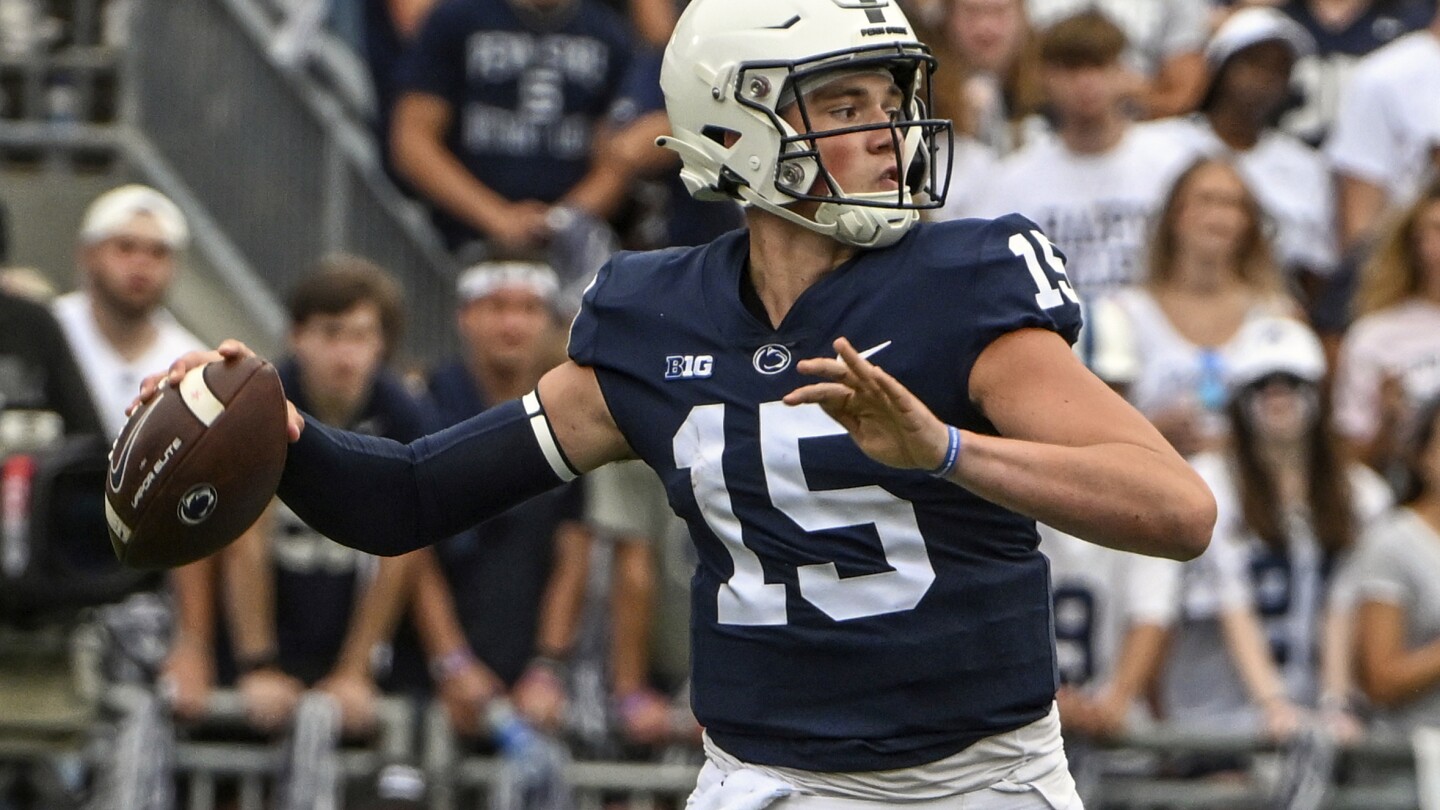 No. 7 Penn State’s meeting with West Virginia highlights the Big Ten’s Week 1 schedule