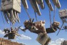 This image released by Warner Bros. Pictures shows a scene from "A Minecraft Movie." (Warner Bros. Pictures via AP)