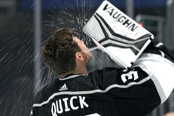 Jonathan Quick Los Angeles Kings Authentic Adidas Gray Jersey
