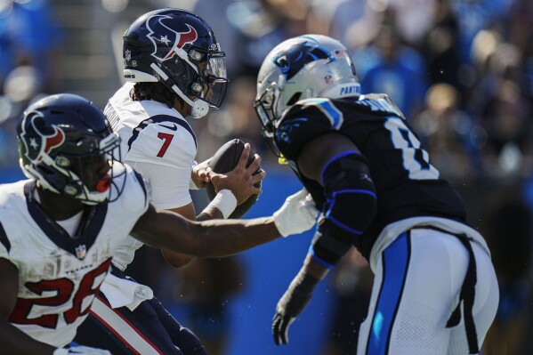 Houston Texans' Tank Dell Returns to Leave Carolina Panthers in Spin Cycle  - Sports Illustrated Houston Texans News, Analysis and More