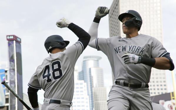 Aaron Judge, Anthony Rizzo hit home runs as New York Yankees beat