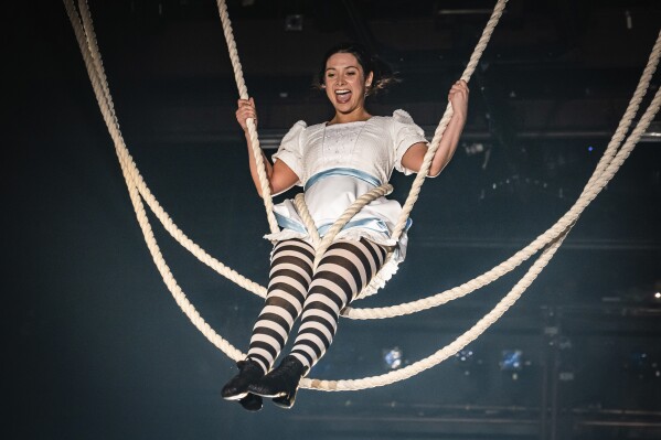 This image released by the Lookingglass Theatre Company shows Molly Hernàndez as Alice during a performance of 