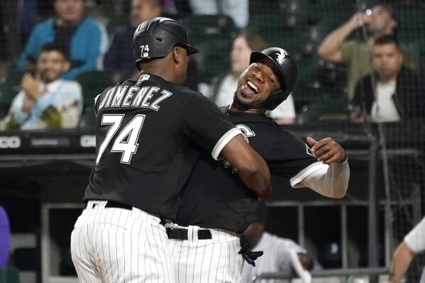 Eloy Jimenez 2022 Game-Used Black Alternate Jersey