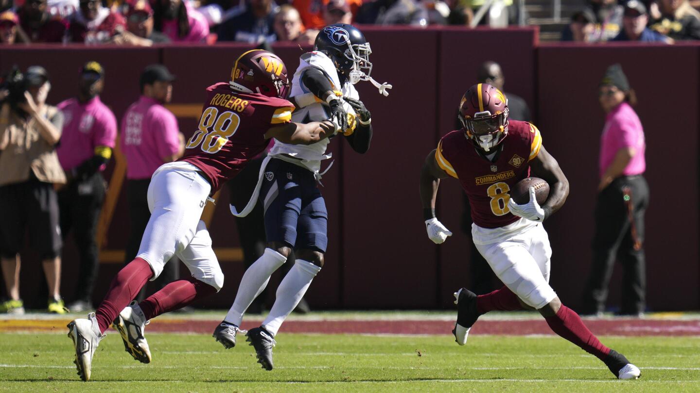 SEE IT: Commanders' Brian Robinson Jr. makes NFL debut 6 weeks after being  shot