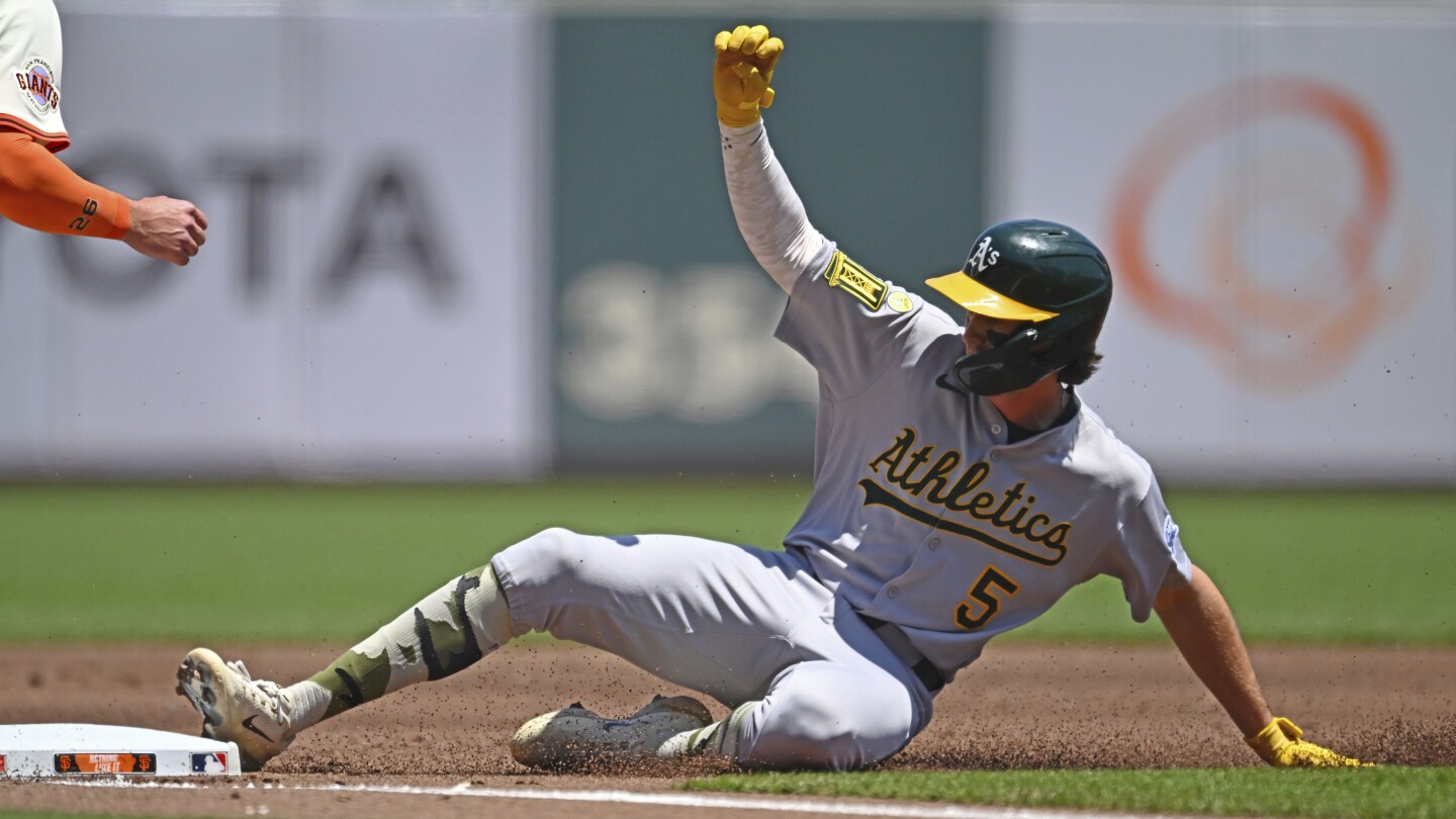Athletics shortstop Jacob Wilson leaves game vs. Angels after getting hit by pitch on left forearm