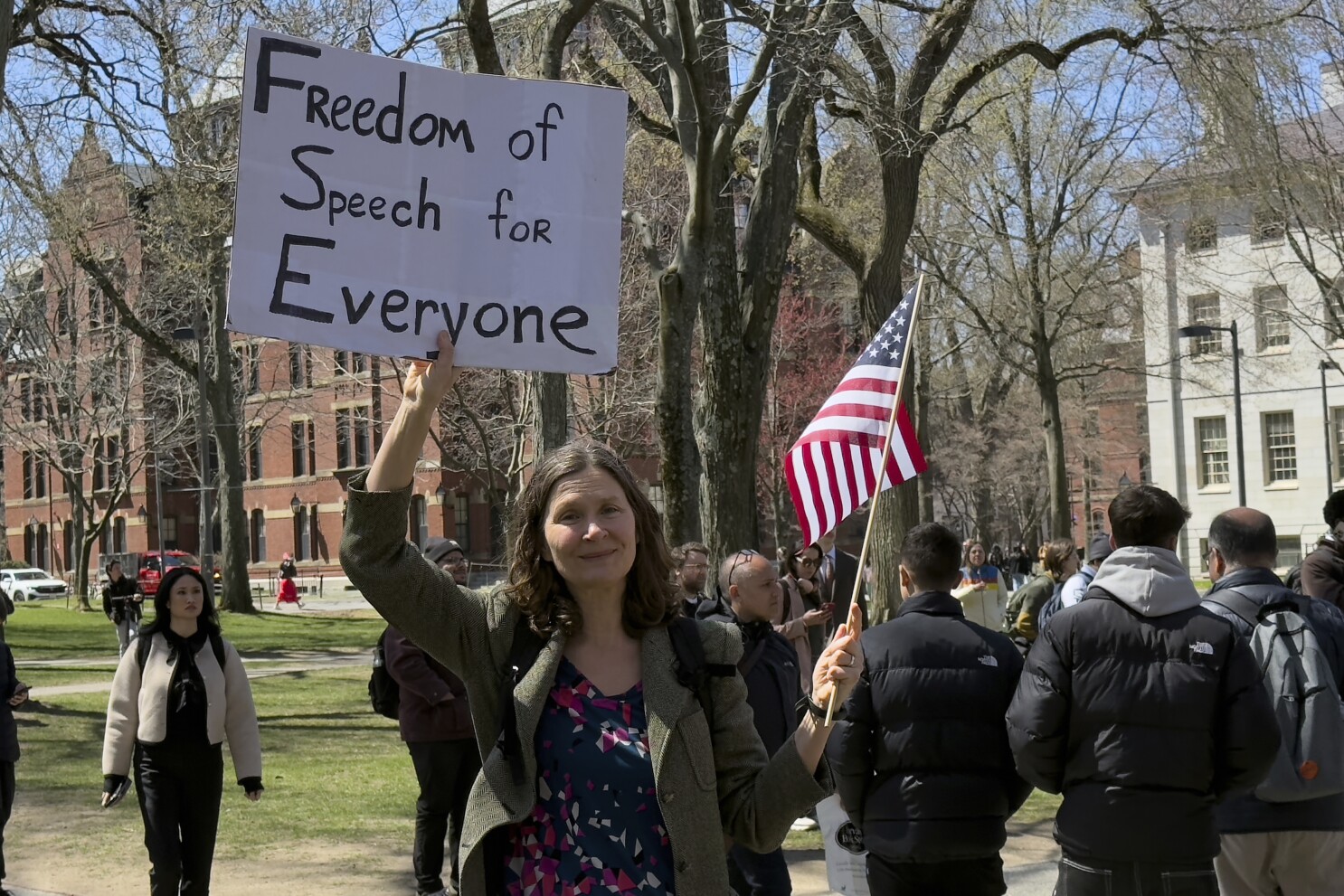 College students across the US hold protests against Trump's actions