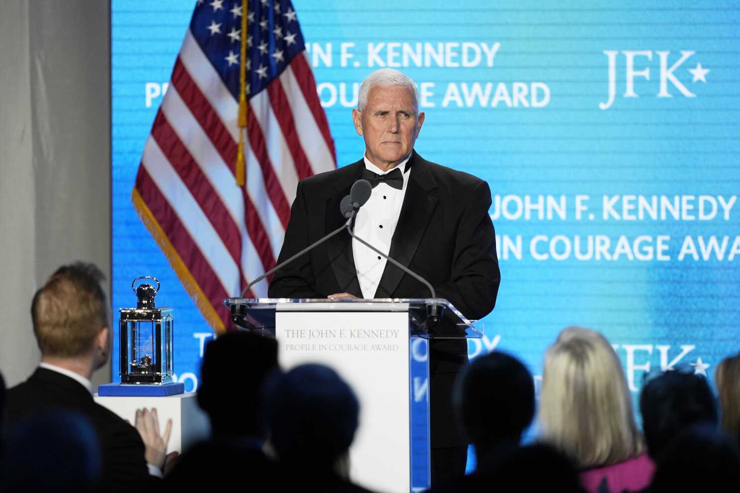 Pence defends Constitution after getting Profile in Courage Award