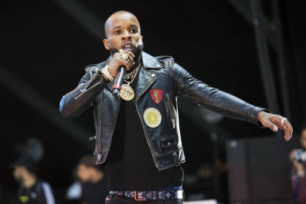 FILE - In this Sunday, June 10, 2018, file photo, rapper Tory Lanez performs at HOT 97 Summer Jam 2018 at MetLife Stadium in East Rutherford, N.J. Los Angeles prosecutors have charged Lanez with shooting Megan Thee Stallion during an argument on July 12, 2020. (Photo by Scott Roth/Invision/AP, File)
