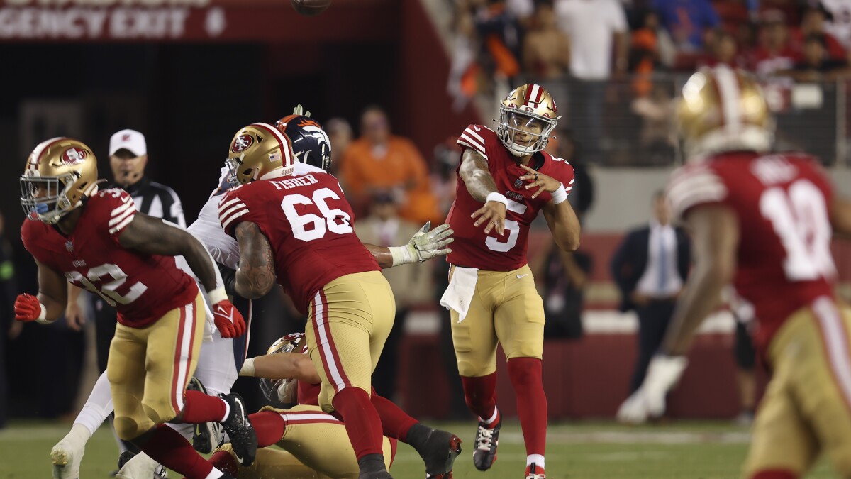 The 49ers' heavy investment in Trey Lance backfires, but it hasn't  destroyed the franchise