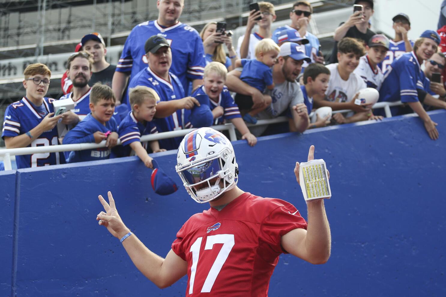 Posting a picture of Josh Allen jumping over something every day until the NFL  Draft. Day 5. : r/buffalobills