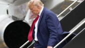 Former President Donald Trump arrives at Ronald Reagan Washington National Airport, Thursday, Aug. 3, 2023, in Arlington, Va., as he heads to Washington to face a judge on federal conspiracy charges alleging Trump conspired to subvert the 2020 election. (AP Photo/Alex Brandon)