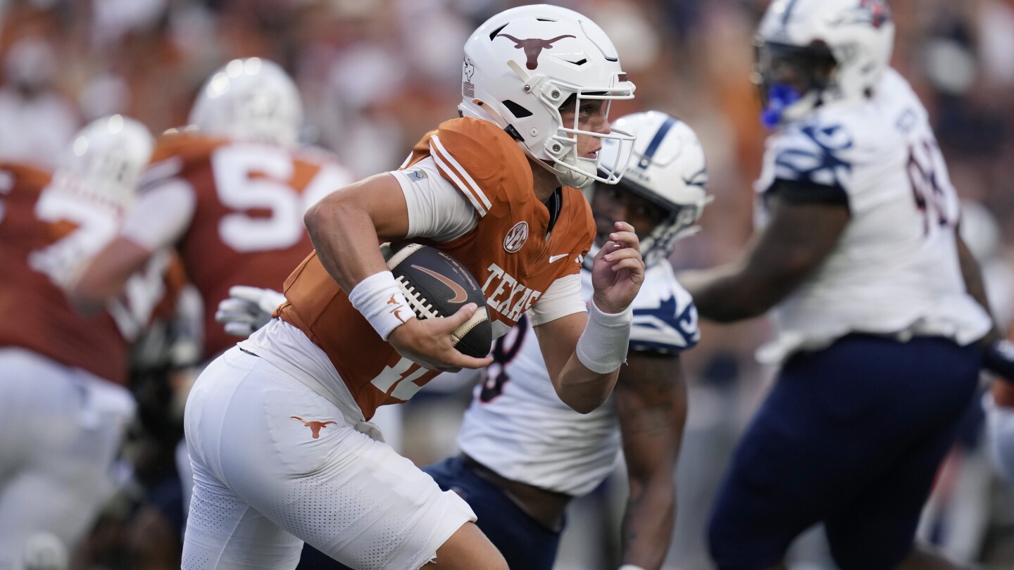 Arch Manning takes over for the injured Quinn Ewers and leads No. 2 Texas to a 56-7 victory over UTSA