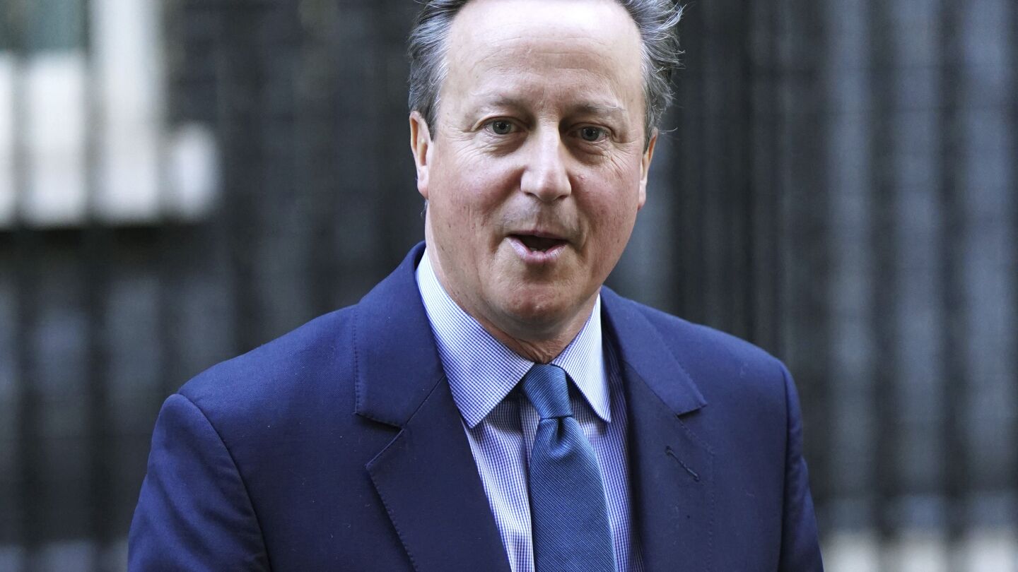 L’ancien Premier ministre David Cameron fait un retour choc au sein du gouvernement britannique
