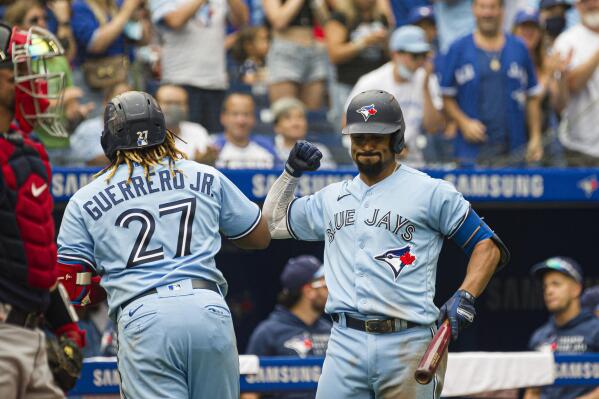 Vladimir Guerrero Jr. drives in three on Canada Day