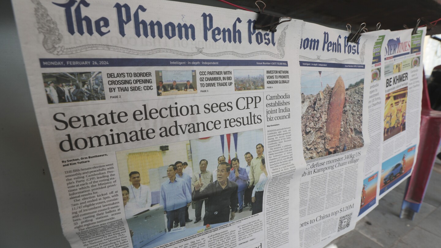 ПНОМ ПЕН, Камбоджа (AP) — The Phnom Penh Post, вестник,