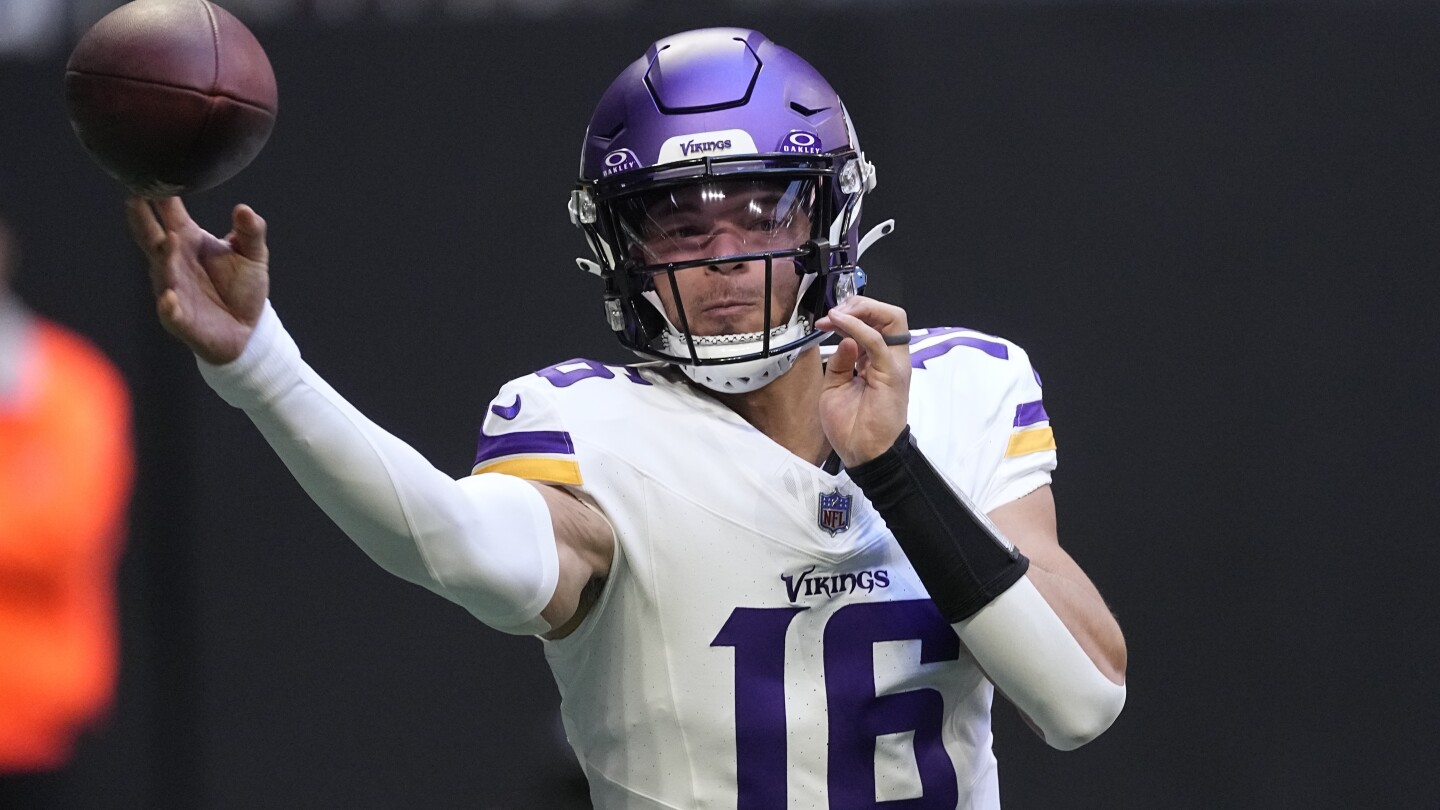 Vikings bench QB Nick Mullens for rookie Jaren Hall AP News