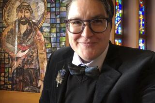 This undated selfie photo provided in May 2021 shows the Rev. Megan Rohrer, who was elected bishop of the Evangelical Lutheran Church in America's Sierra Pacific synod on Saturday, May 8, 2021, becoming the first transgender person to serve as bishop in the denomination or in any of the U.S.' major Christian faiths. (Meghan Rohrer via AP)