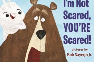 This image provided by Penguin Random House, shows the cover of the childen's book  “I’m Not Scared, You’re Scared!”,  by Seth Meyers. (Penguin Random House via AP)