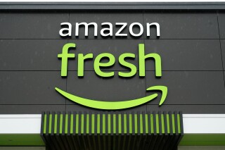 FILE - An Amazon Fresh grocery store is seen, Feb. 4, 2022, in Warrington, Pa. Amazon is removing Just Walk Out technology from its Amazon Fresh stores as part of an effort to revamp the grocery chain. (AP Photo/Matt Rourke, File)