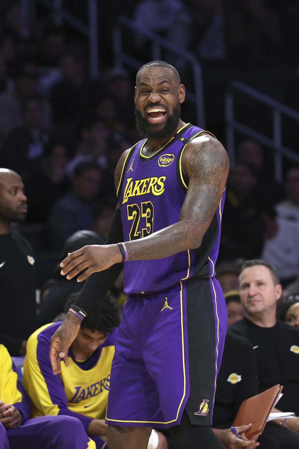 LeBron James en acción
