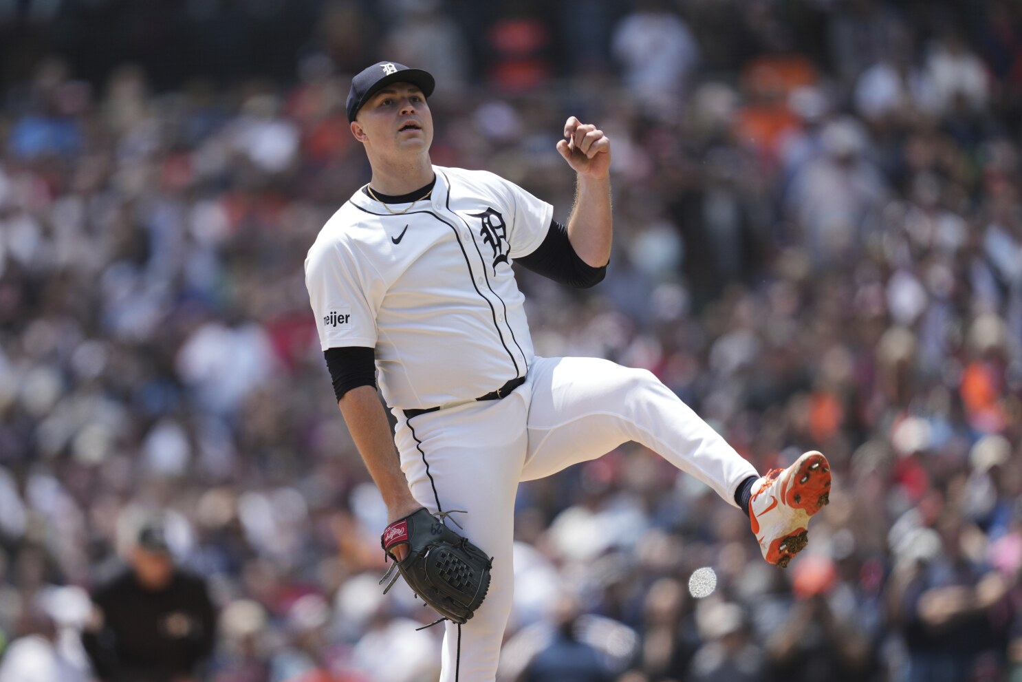 Tarik Skubal says he teared up as Tigers fans roared moments before his 1st complete game as a pro