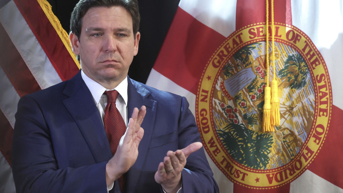 Florida Governor Ron DeSantis signs bill to implement one of the country\'s most restrictive social media bans for minors, focusing on addictive features rather than content