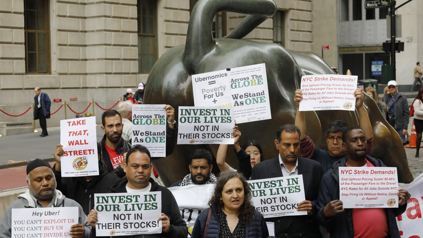 Uber, Lyft drivers protest across the US, overseas