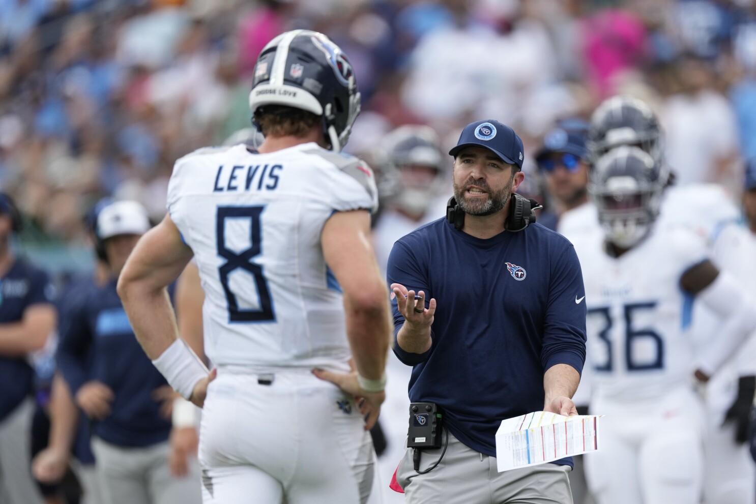 No social media and a new cell number as Titans QB Will Levis works to  avoid turnovers | AP News