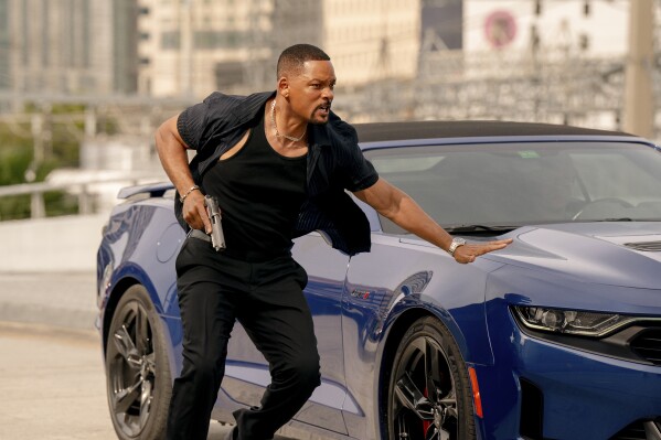 This image released by Sony Pictures shows Will Smith in "Bad Boys: Ride or Die." (Frank Masi/Columbia Pictures-Sony via AP)