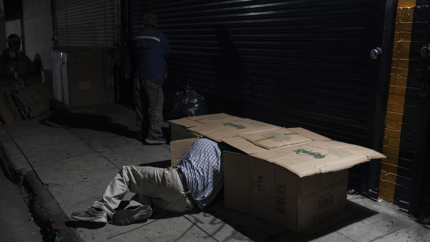 US homeless numbers stay about the same as before pandemic