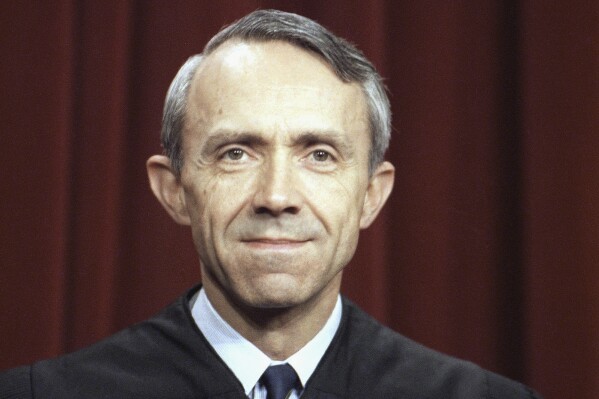 David Souter, Associate Justice of the U.S. Supreme Court, is shown, Dec. 1993. (AP Photo/Marcy Nighswander, File)