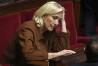 French far-right leader Marine Le Pen at the National Assembly, Tuesday, Jan. 14, 2025 in Paris. (AP Photo/Thibault Camus, File)