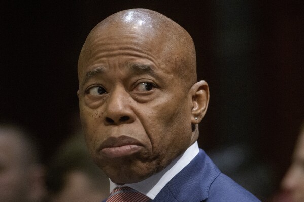 New York City Mayor Eric Adams appears before a House Committee on Oversight and Government Reform hearing with Sanctuary City Mayors on Capitol Hill, Wednesday, March 5, 2025, in Washington. (AP Photo/Rod Lamkey, Jr.,File)