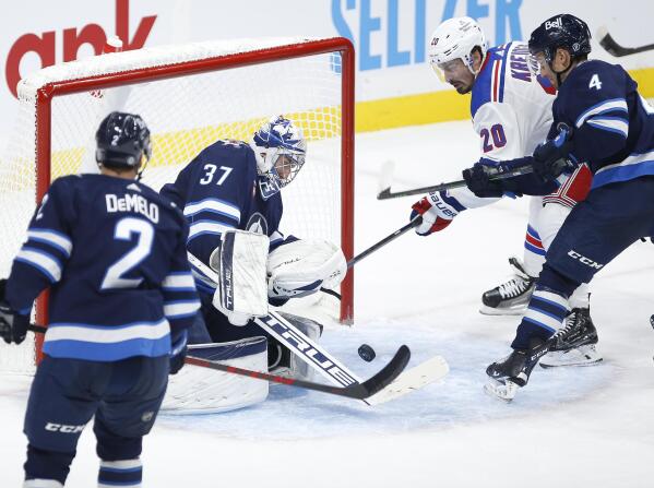 Scheifele scores twice as Jets beat Rangers in season opener