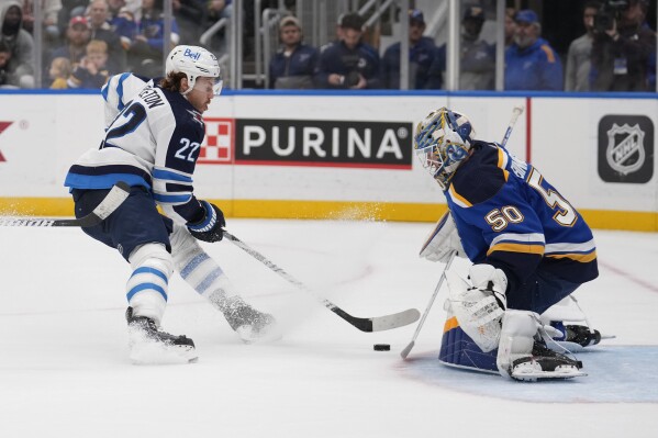 Quick hits: Blues shut out Jets for fourth win in last six games