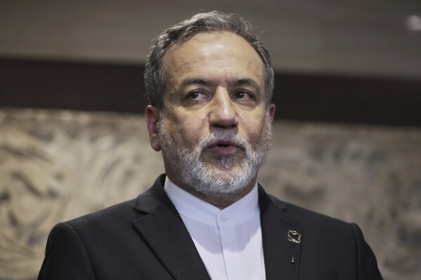 Iranian Foreign Minister Abbas Araghchi speaks to journalists on June 3, 2025, in Beirut. (AP Photo/Hassan Ammar, File)
