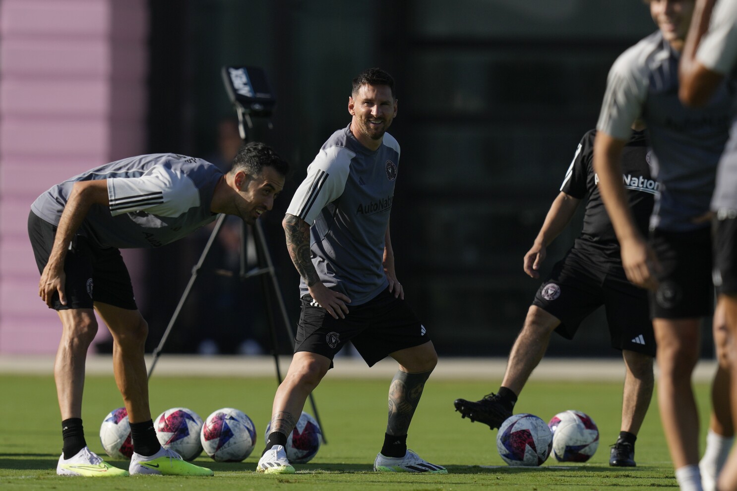 Photo Gallery: Lionel Messi and Sergio Busquets practice with Inter Miami  teammates, Tuesday, July 18, 2023