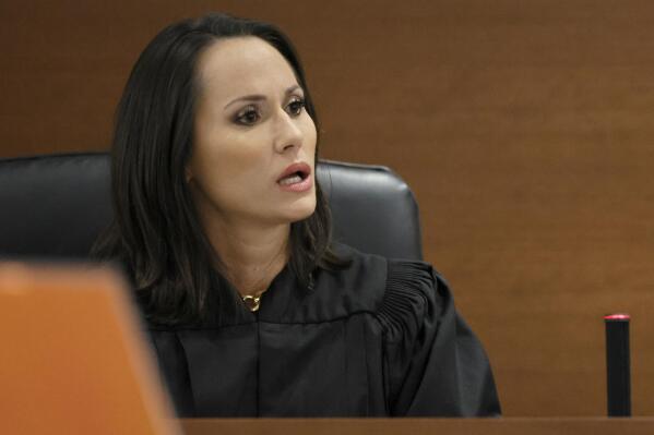 Judge Elizabeth Scherer speaks sharply calling lead defense attorney Melisa McNeill "unprofessional" after McNeill announced the defense's intention to rest their case during the penalty phase of the trial of Marjory Stoneman Douglas High School shooter Nikolas Cruz at the Broward County Courthouse in Fort Lauderdale on Wednesday, Sept. 14, 2022. Cruz previously plead guilty to all 17 counts of premeditated murder and 17 counts of attempted murder in the 2018 shootings. (Amy Beth Bennett/South Florida Sun Sentinel via AP, Pool)