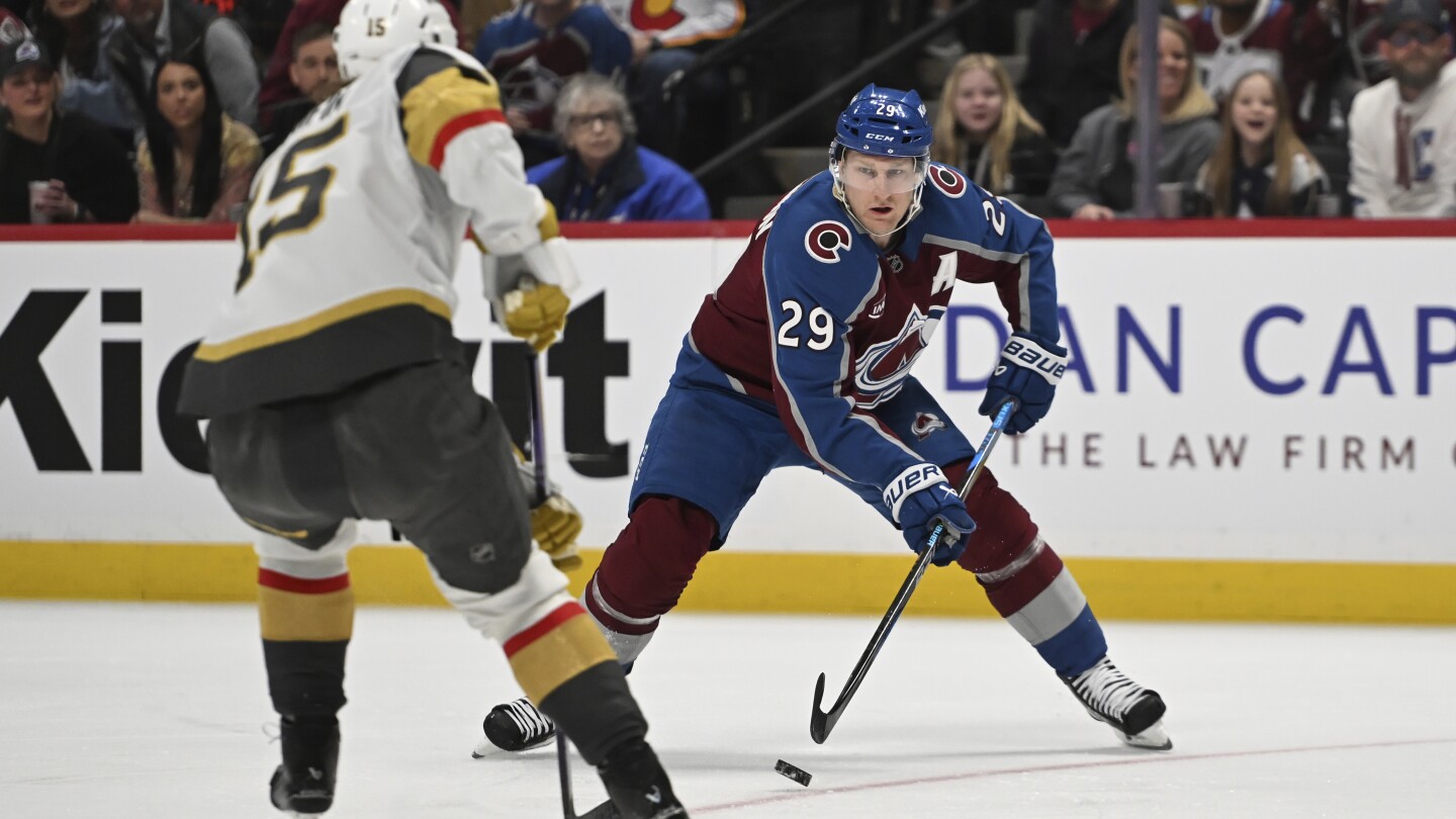 Avalanche rallies past Golden Knights, 3-2, in shootout