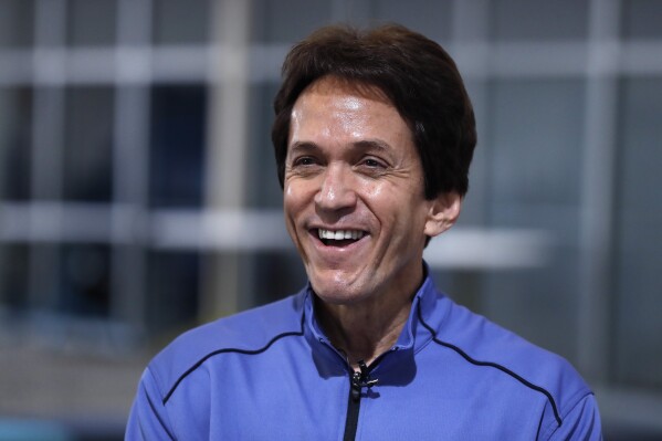 In this Oct. 5, 2018 file photo, Author Mitch Albom is interviewed in Detroit in this Oct. 5, 2018 file photo. Albom and nine others have been rescued by helicopter from Haiti after becoming stranded in the poverty-stricken and violence-torn Caribbean nation while visiting an orphanage. Albom says in a statement on X that the group was forced to shelter inside the Have Faith Haiti Mission & Orphanage in Port-au-Prince. The helicopter flew into Haiti, landing about 2:30 a.m. Monday and took the group to neighboring Dominican Republic. (AP Photo/Carlos Osorio_File)