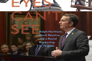 This image provided by the University of South Carolina Press shows the cover of "What The Eyes Can't See," a book about former Virginia Gov. Ralph Northam, by author Margaret Edds, a retired journalist. An investigative effort to uncover the origins of a racist photo on Northam’s medical school yearbook page has ended inconclusively, according to the author, who has written this book that offers new details about the 2019 scandal and the former governor's remarkable political survival. 
 (University of South Carolina Press Via AP)