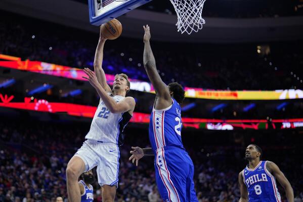 Paolo Banchero of the Orlando Magic dunks the ball during the