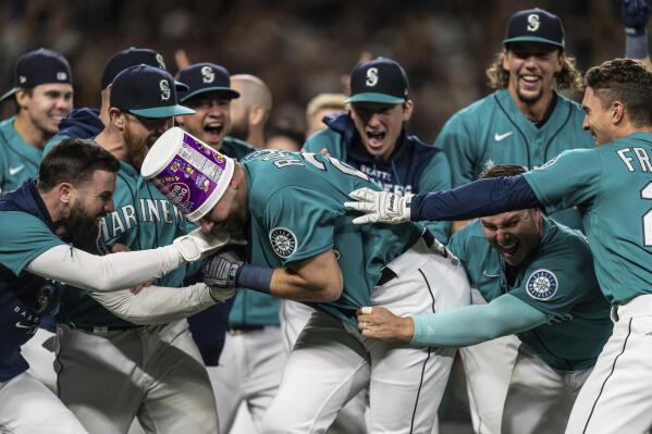 Inside the Mariners' clubhouse for a playoff-clinching celebration