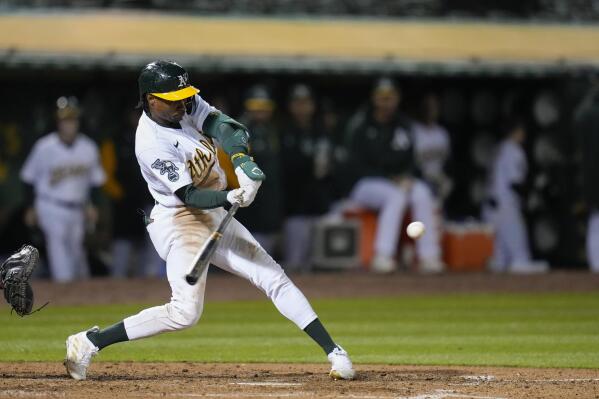 A.J. Pollock in left field for Mariners on Tuesday afternoon