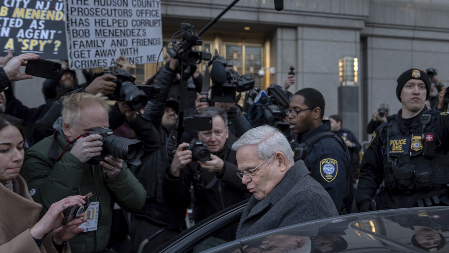 Former U.S. Sen. Bob Menendez has been sentenced to 11 years in prison for his conviction for accepting bribes of gold and cash and acting as an agent of Egypt, crimes his own lawyer said earned him the nickname "Gold Bar Bob."